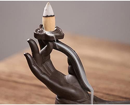 WALDOR Incense Burner Buddha Palm Handmade Holder