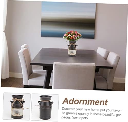 STOBAZA Vintage Style Iron Wall Decor Vase