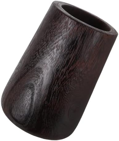 STOBAZA Small Rustic Wood Flower Vase Elegant Decorative Tabletop Case for Floral Arrangements