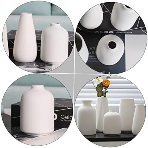 STOBAZA Mini Ceramic Vase for Dried Flowers Home Decor