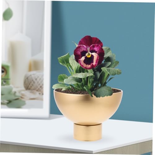 2pcs Gold Metal Flower Vase for Home Decor Centerpieces