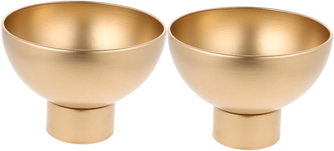 2pcs Gold Metal Flower Vase for Home Decor Centerpieces