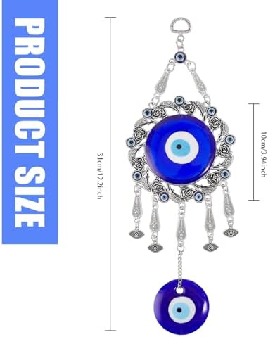 Turkish Evil Eye Glass Amulet Car Hanging Ornament