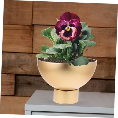 2pcs Gold Metal Flower Vase for Home Decor Centerpieces