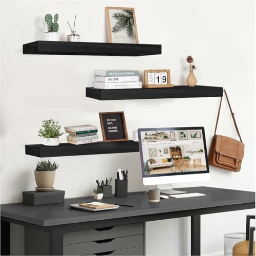 AT-VALY Floating Shelves Set of 3 156IN