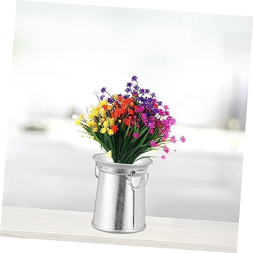 9pcs Vintage Iron Flower Vase Rustic Decor Holder