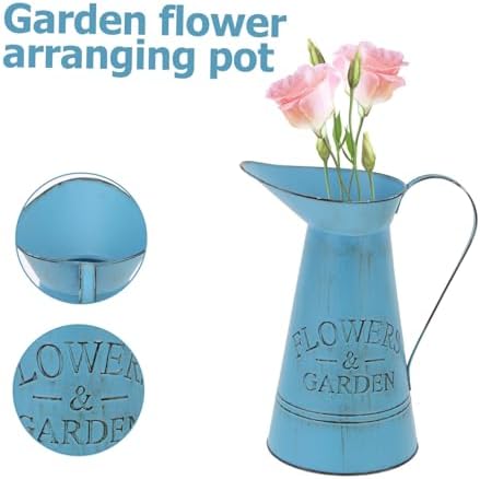 Yardwe Antique Flower Vase for Home Office Decor