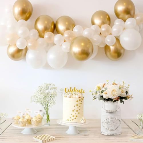 Rustic Farmhouse Style Metal Flower Vase Decor