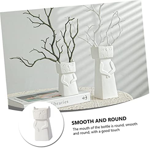 Ceramic Cat Vase Decorative Home Accent