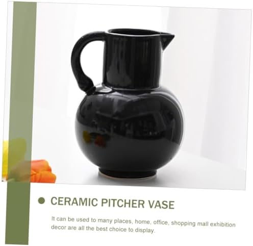 STOBAZA Ceramic Pitcher Vase for Home Decor