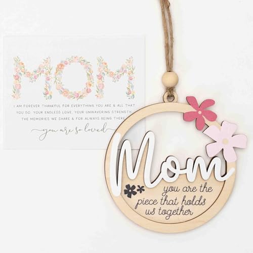Mom You Are The Piece That Holds Us Together Wooden Ornament