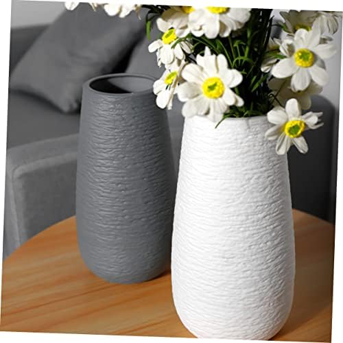 STOBAZA 1pc White Ceramic Vase Modern Plant Pot