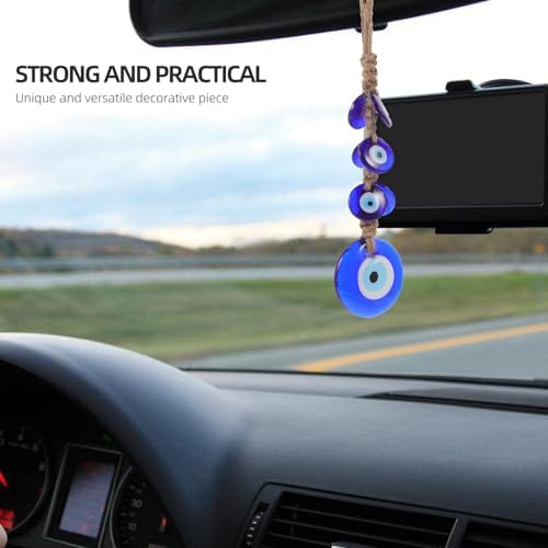 Cabilock 4pcs Evil Eye Glass Hanging Ornament