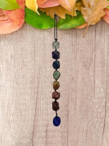 7 Chakra Stones Healing Crystals Wall Hanging