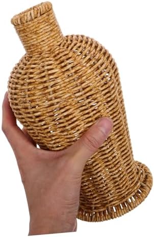 Modern Vase with Rustic Basket Design for Home Decor