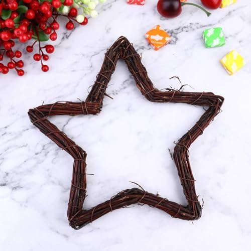 Rattan Wreath Forms Hanging Ornament for Christmas