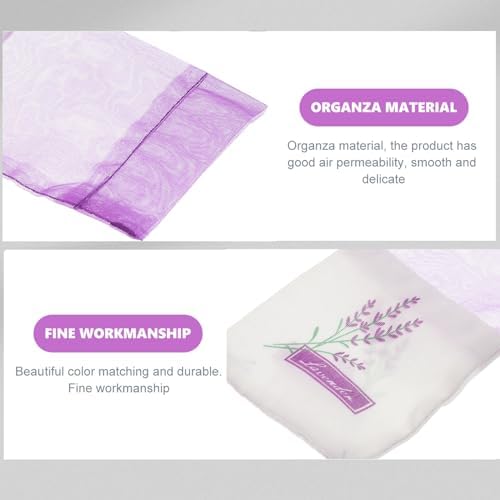 FOMIYES Lavender Sachets 30pcs Empty Gauze Bags