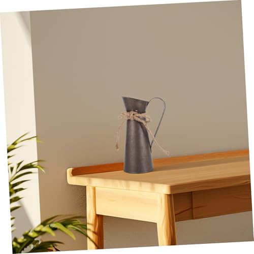 Retro Decorative Metal Flower Vase for Home and Outdoor Use