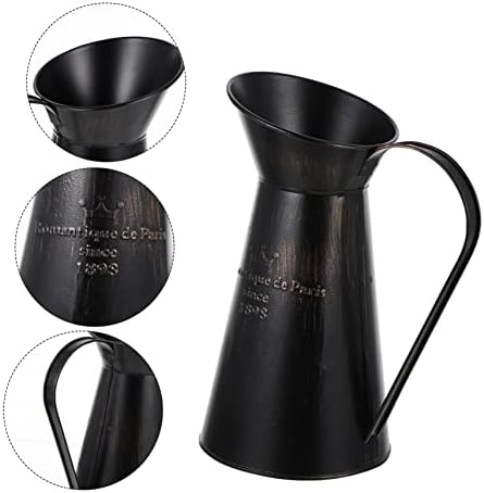 Floral Arrangement Bucket Rustic Chic Metal Vase for Home Decor