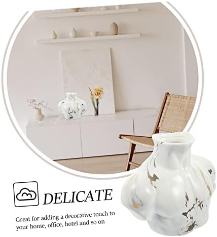 Ceramic Marble Flower Vase for Modern Home Decor