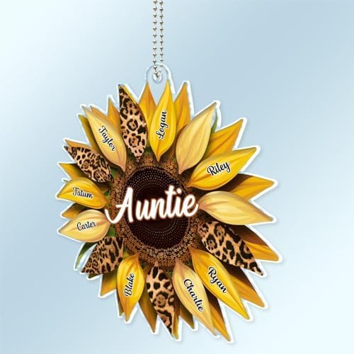 Personalized Car Hanger for Mom Grandma Auntie Nana