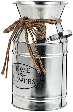 Vintage Iron Bucket Flower Pot for Home Decor
