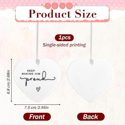 Keep Making Him Proud Memorial Ceramic Pendant for Loss of Loved One