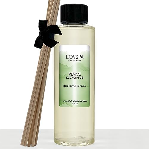 LOVSPA Revive Eucalyptus Reed Diffuser Oil Refill with Replacement Sticks