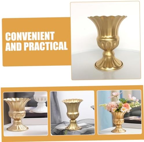 Vintage Iron Flower Vase Centerpiece for Home Table Wedding Decor