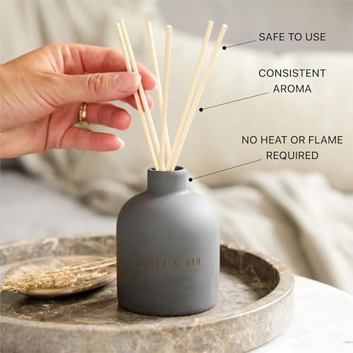 Craft Kin Reed Diffuser Set - Santal Woods 67oz Alcohol-Free Essential Oils