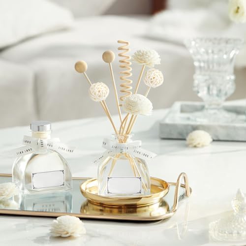 WUTAOBON 10 Inch Reed Diffuser Set 10 Pcs Natural Rattan
