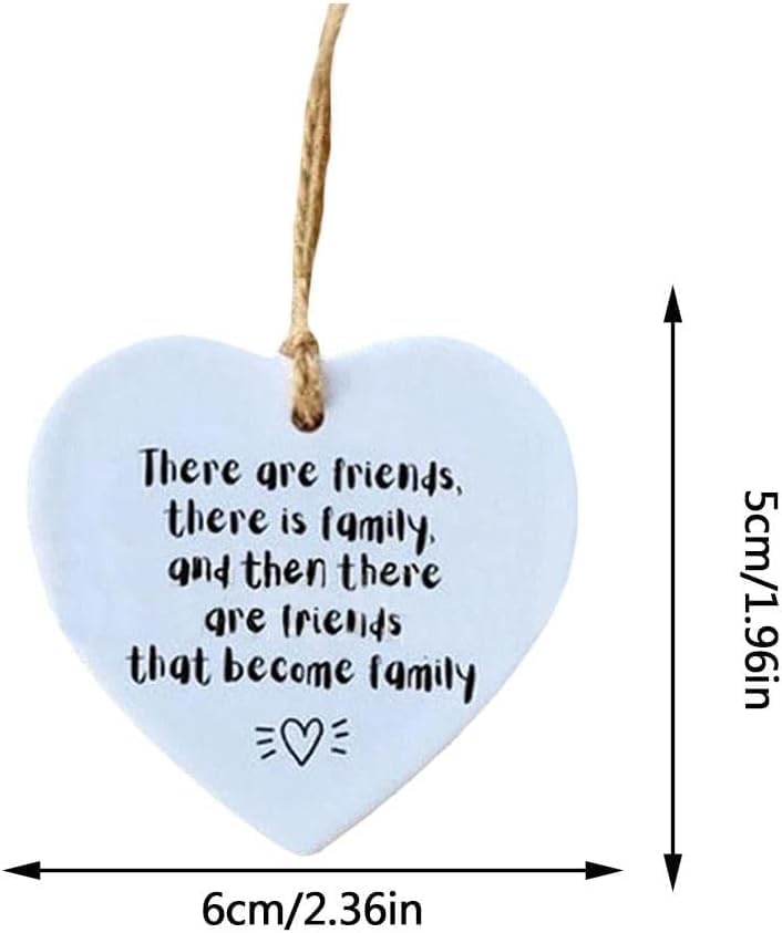 Blue Thank You Ornament Acrylic Heart Sign for Home Decor and Gifts