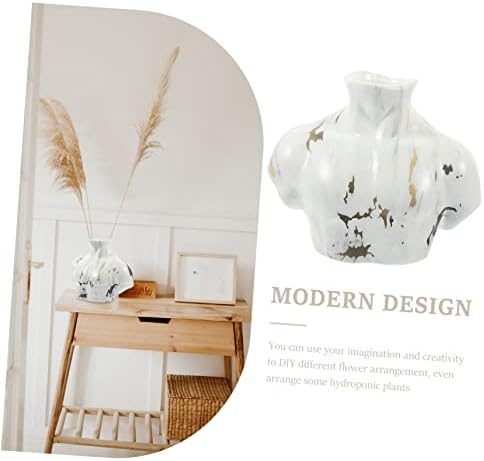 Ceramic Marble Flower Vase for Modern Home Decor