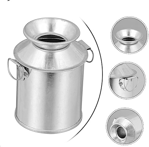 STOBAZA 3pcs Vintage Iron Art Flower Bucket Rustic Planter Containers for Home Decor Dried Plants