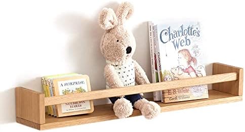 Rsuwiz 24 Inch Floating Oak Shelves for Kids