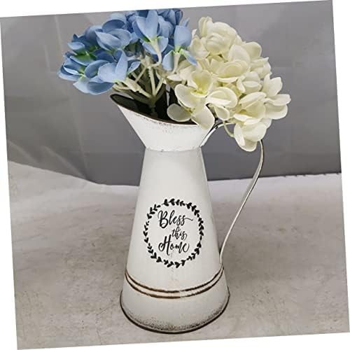 1pc Rustic Country Style Flowerpot for Home Decor Vintage White Duckbill Design