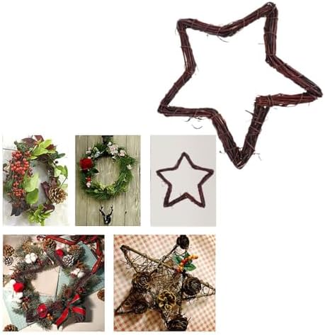 Rattan Wreath Forms Hanging Ornament for Christmas