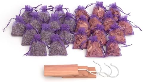 CEDAR HOME Cedar Hyde 12 Lavender 12 Cedar Sachets Set