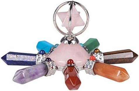 Rockcloud 7 Chakra Crystal Energy Generator with Rose Quartz
