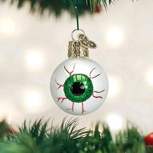 Old World Christmas Green Evil Eye Glass Blown Ornament