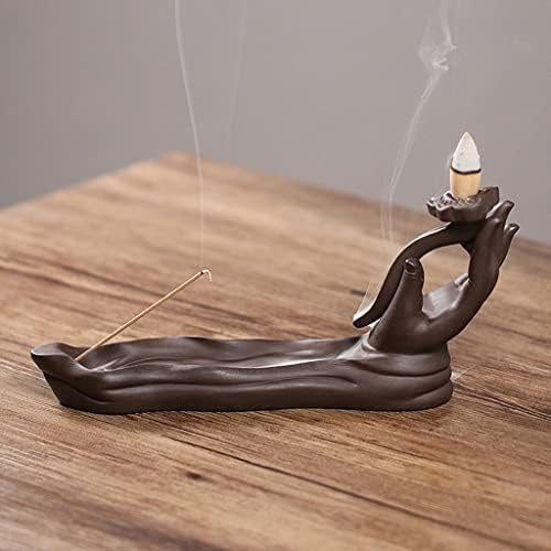 WALDOR Incense Burner Buddha Palm Handmade Holder