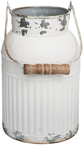 VANCORE Shabby Chic Metal Vase Decor Planter