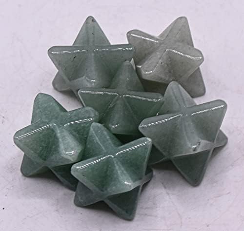 2PCS Green Aventurine Merkaba Stars for Decor