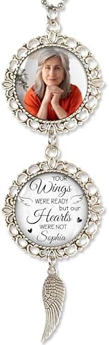 Personalized Memorial Hanging Ornament for Car