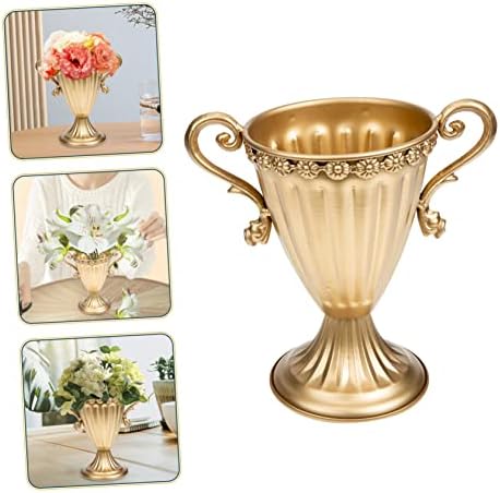 Vintage Iron Flower Pot Retro Vase for Home Decor