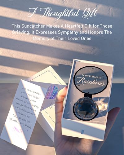 Modern Memorial Gift 40mm Crystal Suncatcher Rainbow Maker