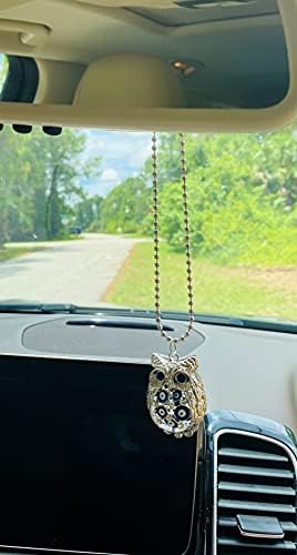 LUCKBOOSTIUM Owl Evil Eye Car Hanging Charm