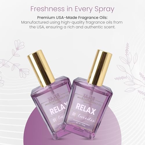 Brooklyn Fragrance Co Spa Room Spray - Long Lasting Lavender Aroma