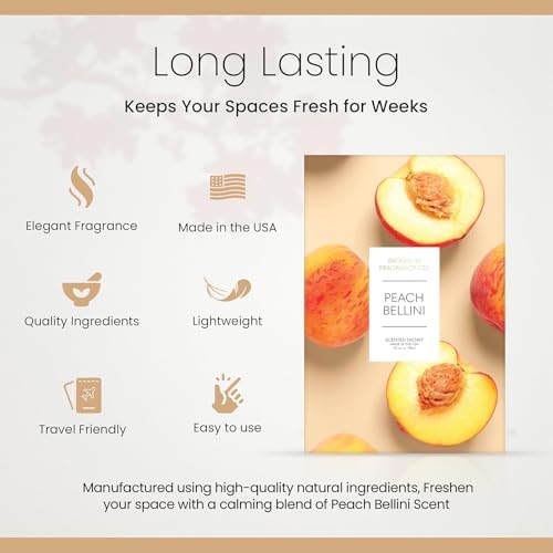 Brooklyn Fragrance Co Peach Bellini Sachets 6-Pack
