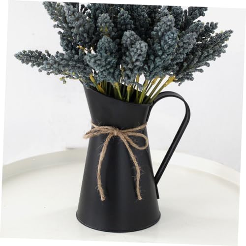 STOBAZA Metal Vintage Flower Bucket for Home Decor